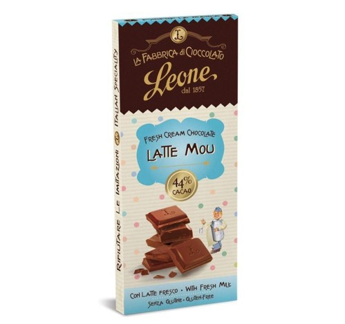 LEONE Tavoletta Cioccolato al Latte Mou 75gr - 44% Cacao
