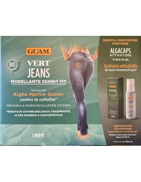 GUAM Vert Jeans Modellante Skinny Fit BLU + AlgaCaps Attivatore