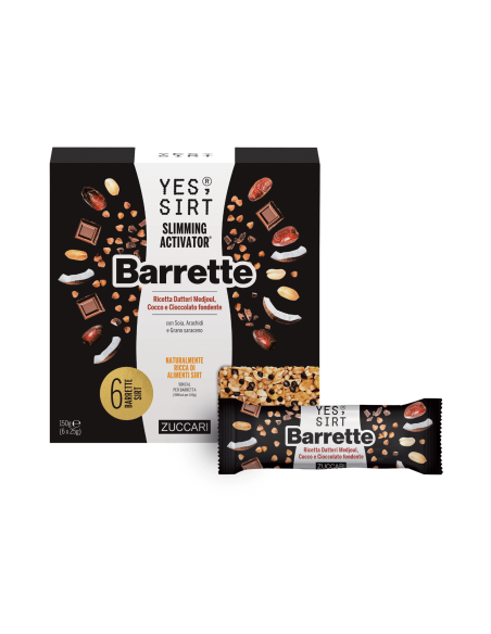 ZUCCARI Yes Sirt Barrette Ricetta Datteri Medjoul, Cocco e Cioccola...