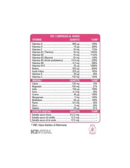 SWISSE Multivitaminico DONNA 30 compresse