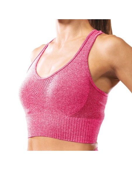 GUAM Top Fibramar Power Fit Fragola Melange
