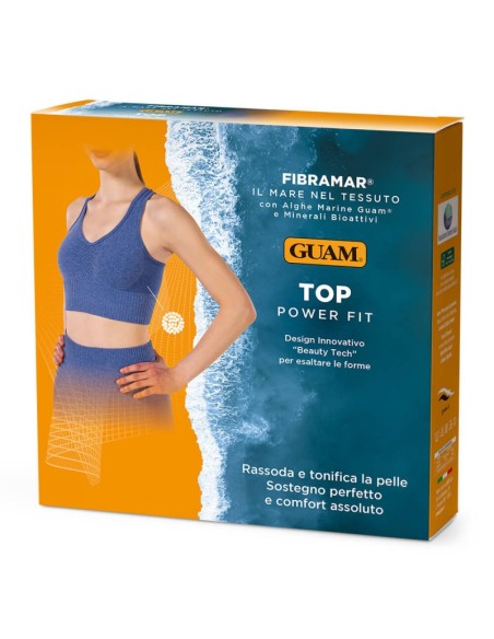 GUAM Top Fibramar Power Fit Blu Cobalto