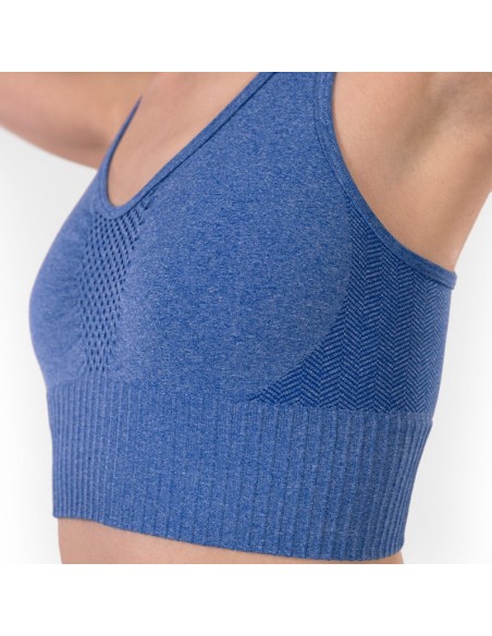 GUAM Top Fibramar Power Fit Blu Cobalto