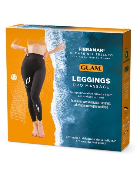 GUAM Leggings Fibramar Pro Massage Nero