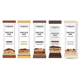foodspring Protein Bar Extra Chocolate 15 barrette proteiche da 45g...