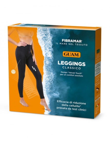 GUAM Leggings Fibramar Snellente Classico Nero