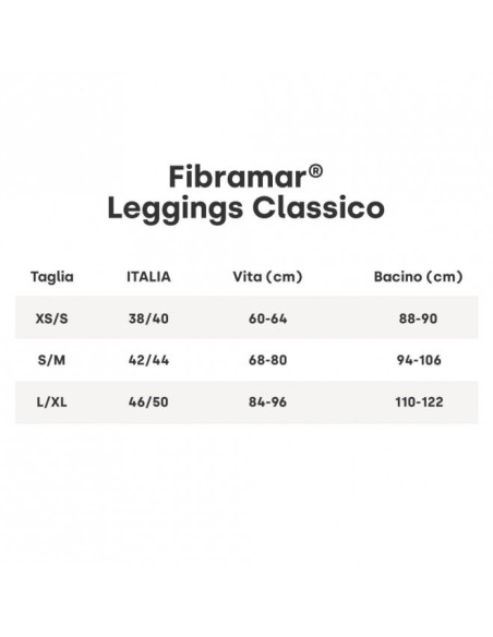 GUAM Leggings Fibramar Snellente Classico Nero