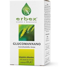 Erbex Glucomannano 100 capsule da 430mg