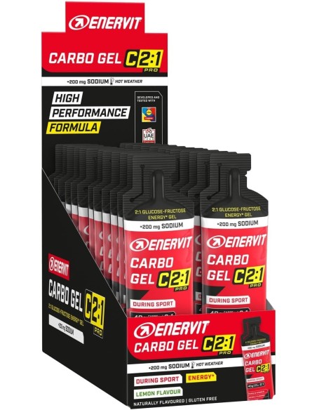 ENERVIT Carbo Gel C2:1PRO Limone con Sodio 24x60ml