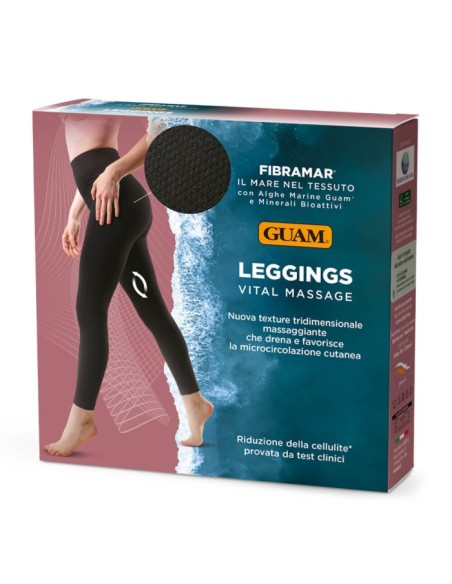 GUAM Leggings Fibramar Vital Massage Nero