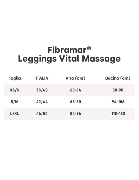 GUAM Leggings Fibramar Vital Massage Nero