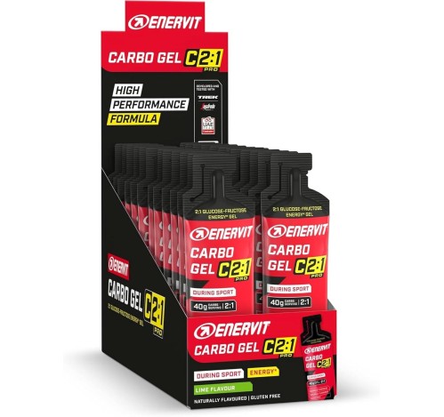 ENERVIT Carbo Gel C2:1PRO Lime 24x60ml