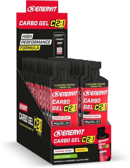ENERVIT Carbo Gel C2:1PRO Lime 24x60ml