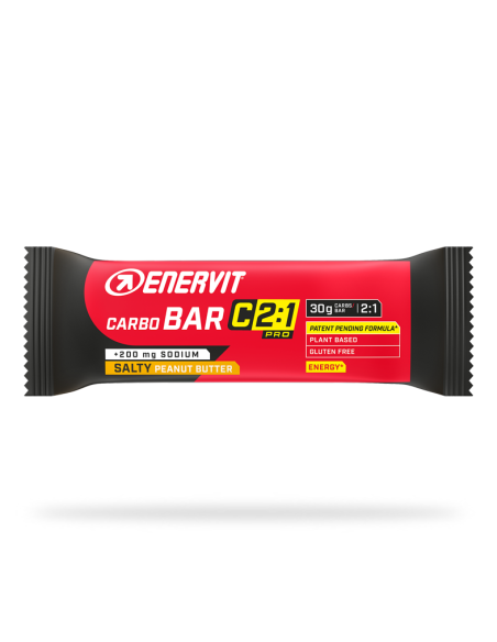 ENERVIT Carbo Bar C2:1 Salty Peanut Butter con Sodio 30 barrette da...