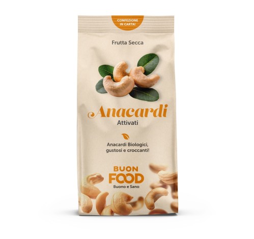 BUON FOOD Anacardi Frutta Secca Attivata 200gr