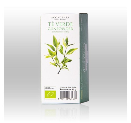 2 - Tè Verde Gunpowder Biologico 16 filtri