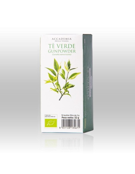 2 - Tè Verde Gunpowder Biologico 16 filtri