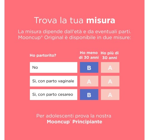 MOONCUP Coppetta Mestruale Classica Taglia A