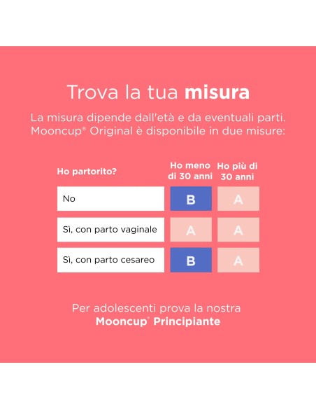 MOONCUP Coppetta Mestruale Classica Taglia A