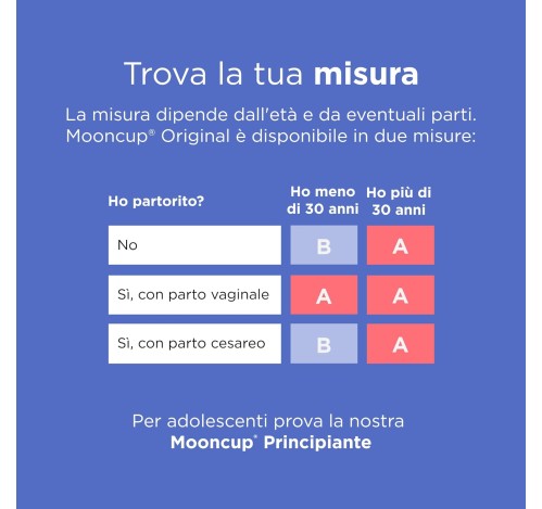 MOONCUP Coppetta Mestruale Classica Taglia B