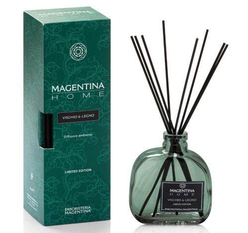 1 - Vischio e Legno Diffusore Ambiente con Bastoncini 200ml