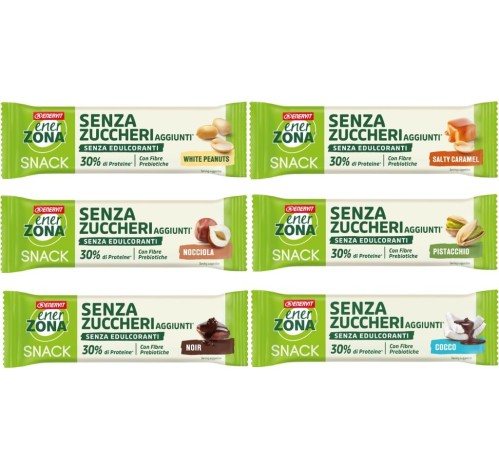 ENERVIT EnerZona Snack Senza Zuccheri 30 Barrette da 25g/33g