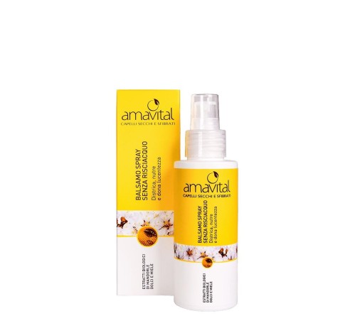 1 - Amavital Balsamo Spray Senza Risciacquo Capelli Secchi e Sfibrati 100ml