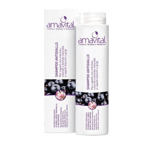 1 - Amavital Shampoo Antigiallo Capelli Biondi e Bianchi 250ml