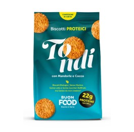 1 - Biscotti Proteici Tondi Mandorle e Cocco 200gr