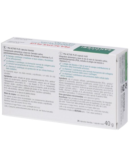Santiveri PEA Active Plus Forte 400mg 20 capsule molli