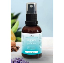 PURAE Spray Purificante LAVAMANI 50ml con Oli Essenziali