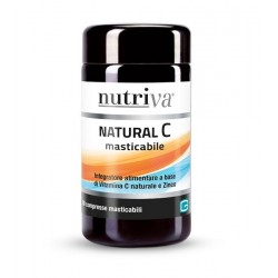 Nutriva NATURAL Vitamina C masticabile 60 compresse da 1100mg